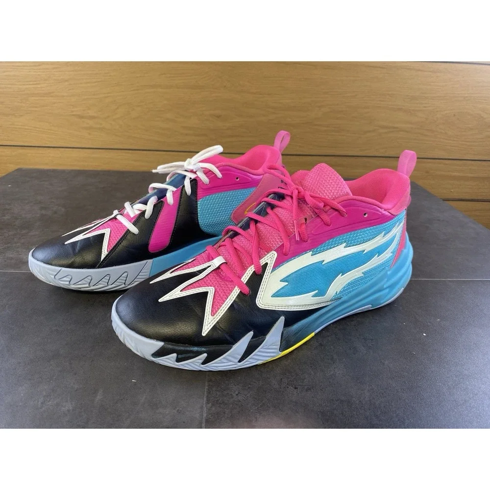 Puma Men's Blue,Pink,Black Northern Lights Scoot Zeros Sneakers Size 13-CLEAN